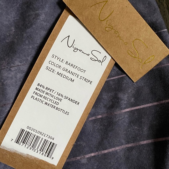 NWT Niyama Sol Granite Stripe Barefoot Legging - Picture 6 of 6